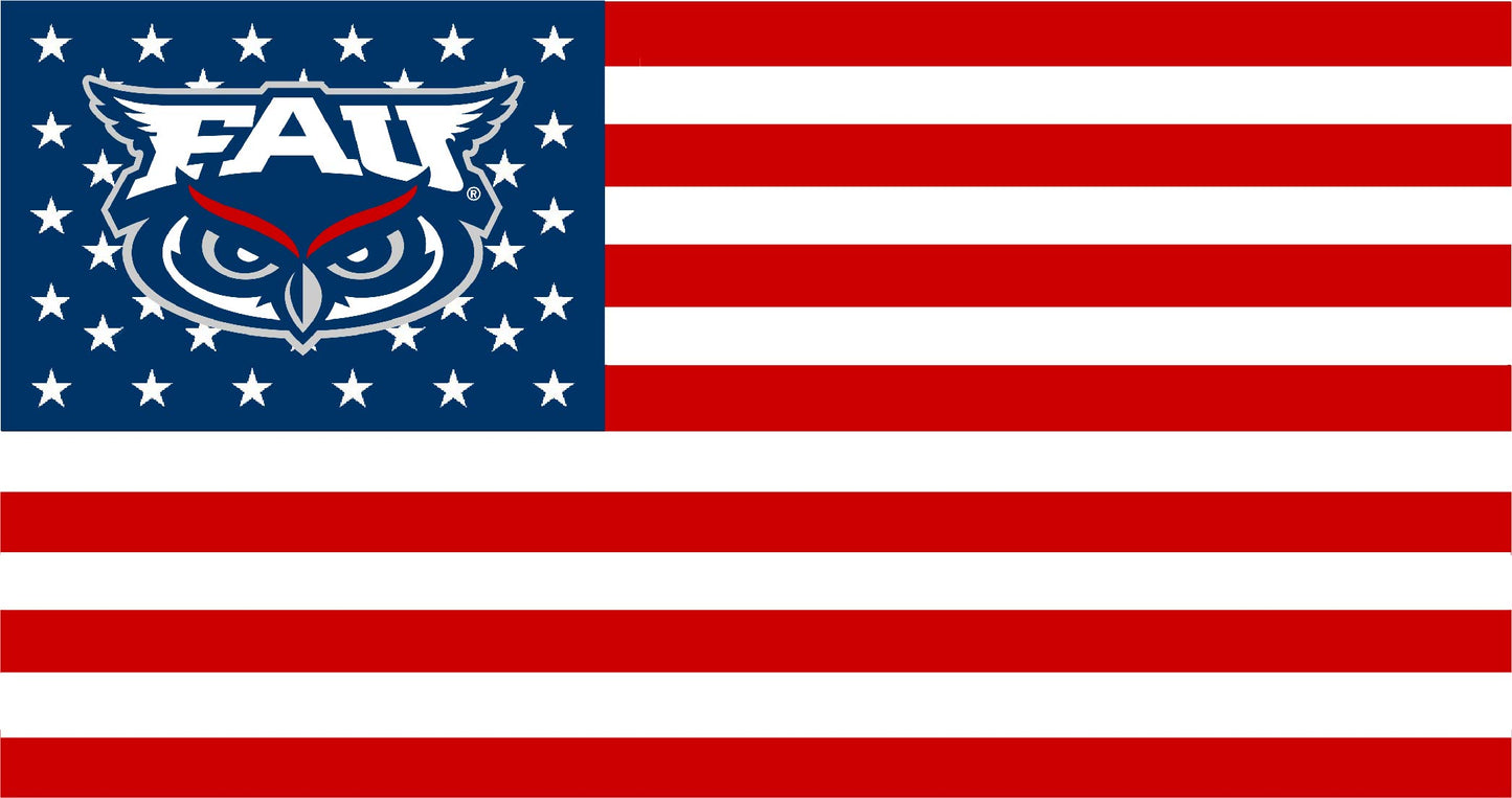 Florida Atlantic University American Flag