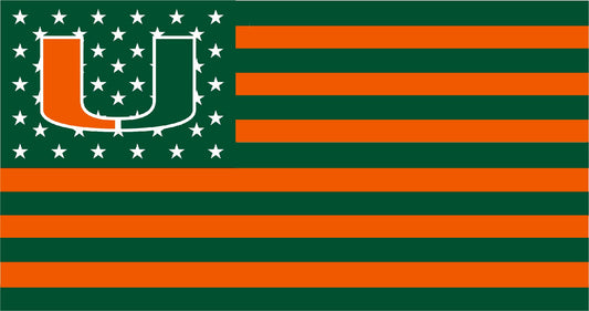 University of Miami American Flag