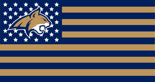 Montana State University American Flag