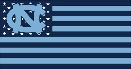 University of North Carolina (Chapel Hill) American Flag