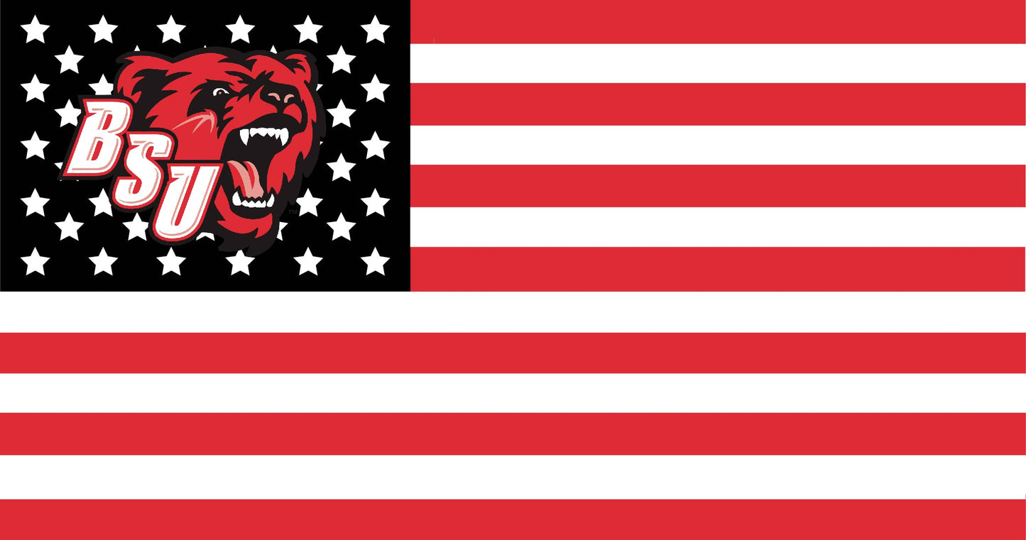 Bridgewater State American Flag