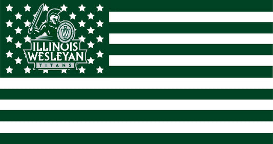 Illinois Wesleyan University American Flag