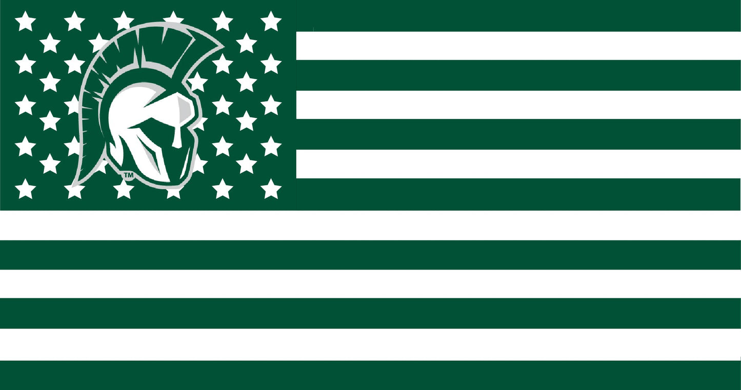 Illinois Wesleyan University American Flag