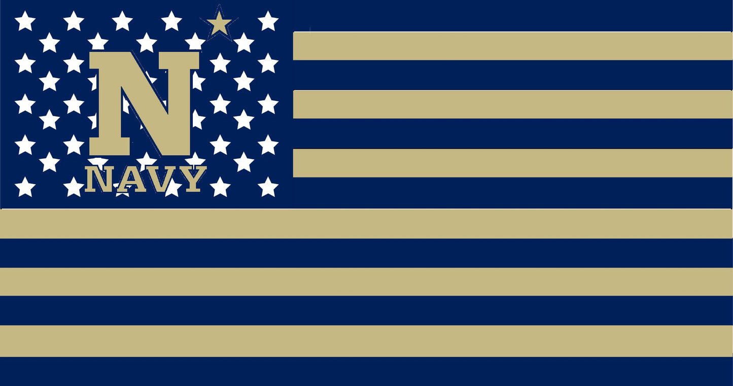 Navy American Flag