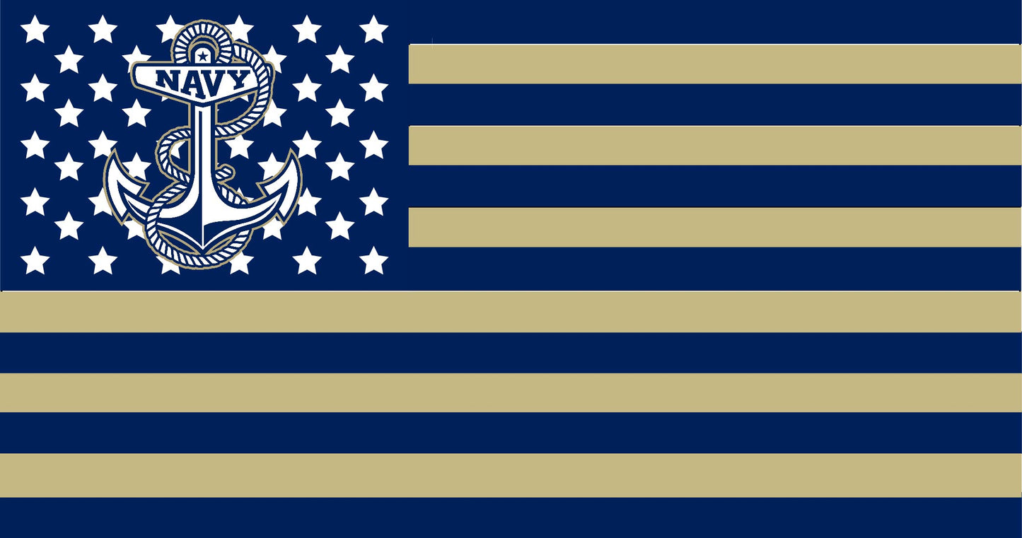 Navy American Flag