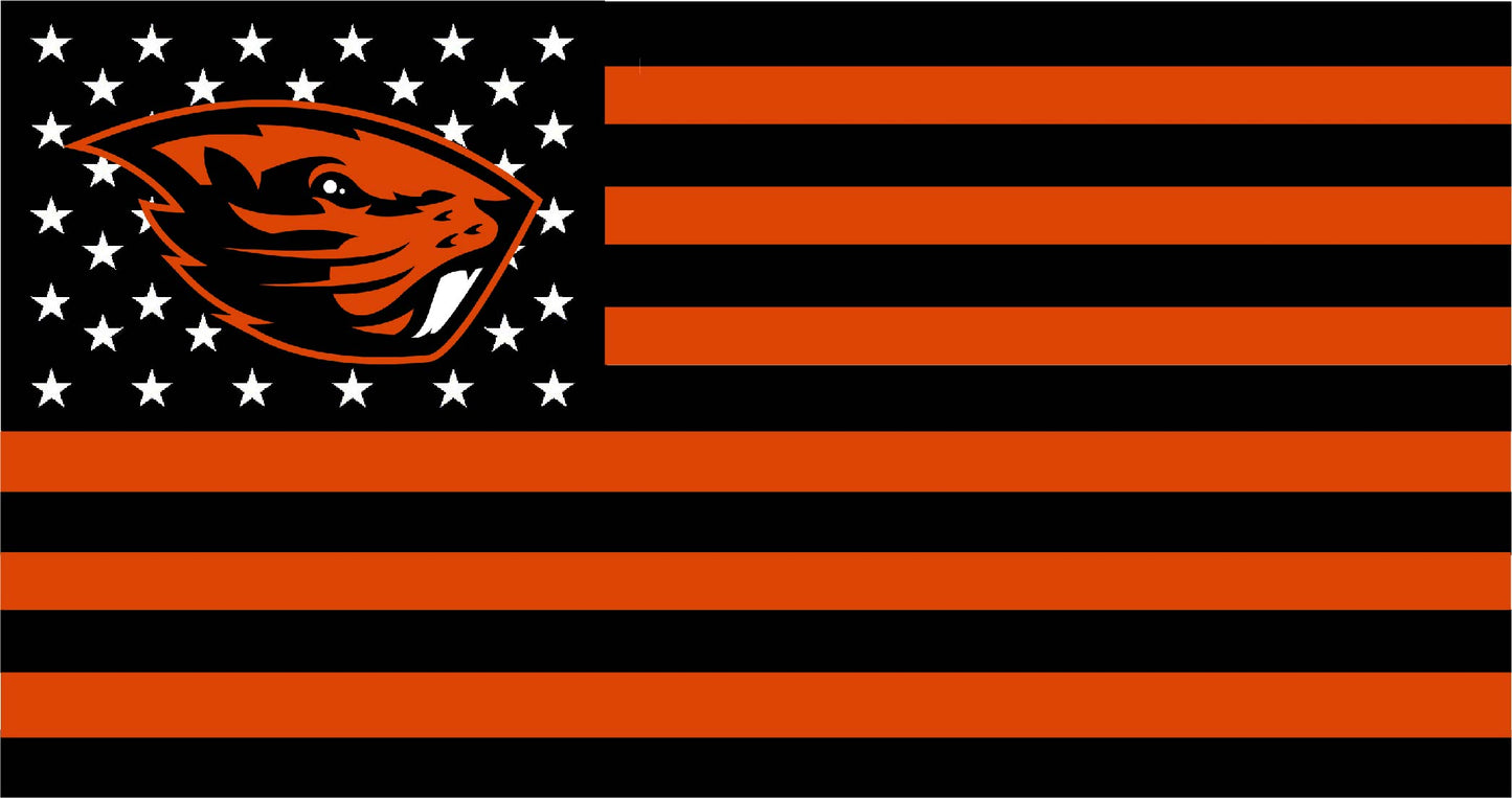 Oregon State American Flag