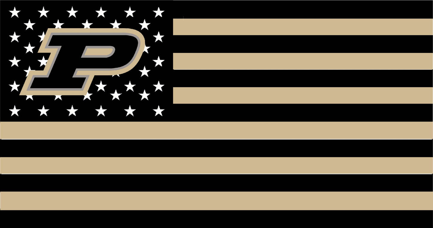 Purdue University American Flag
