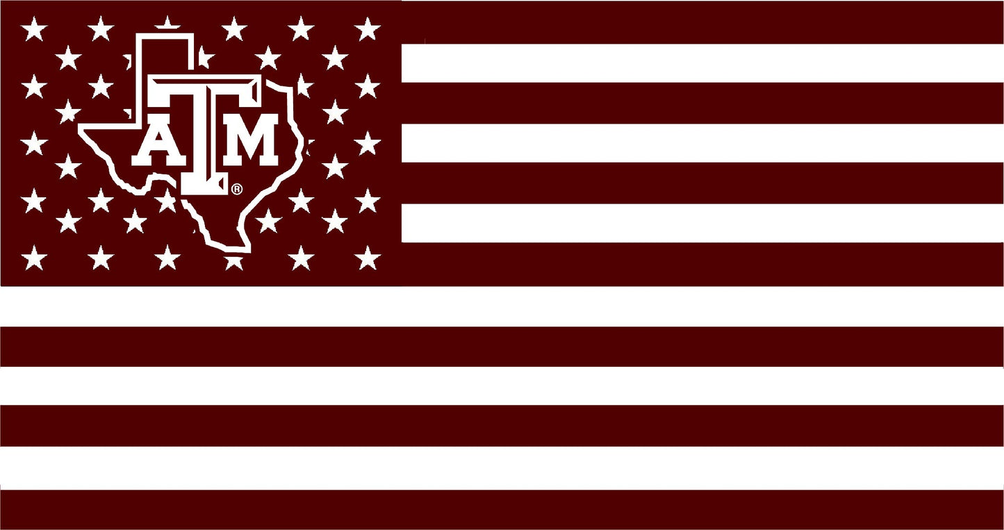 Texas A&M American Flag