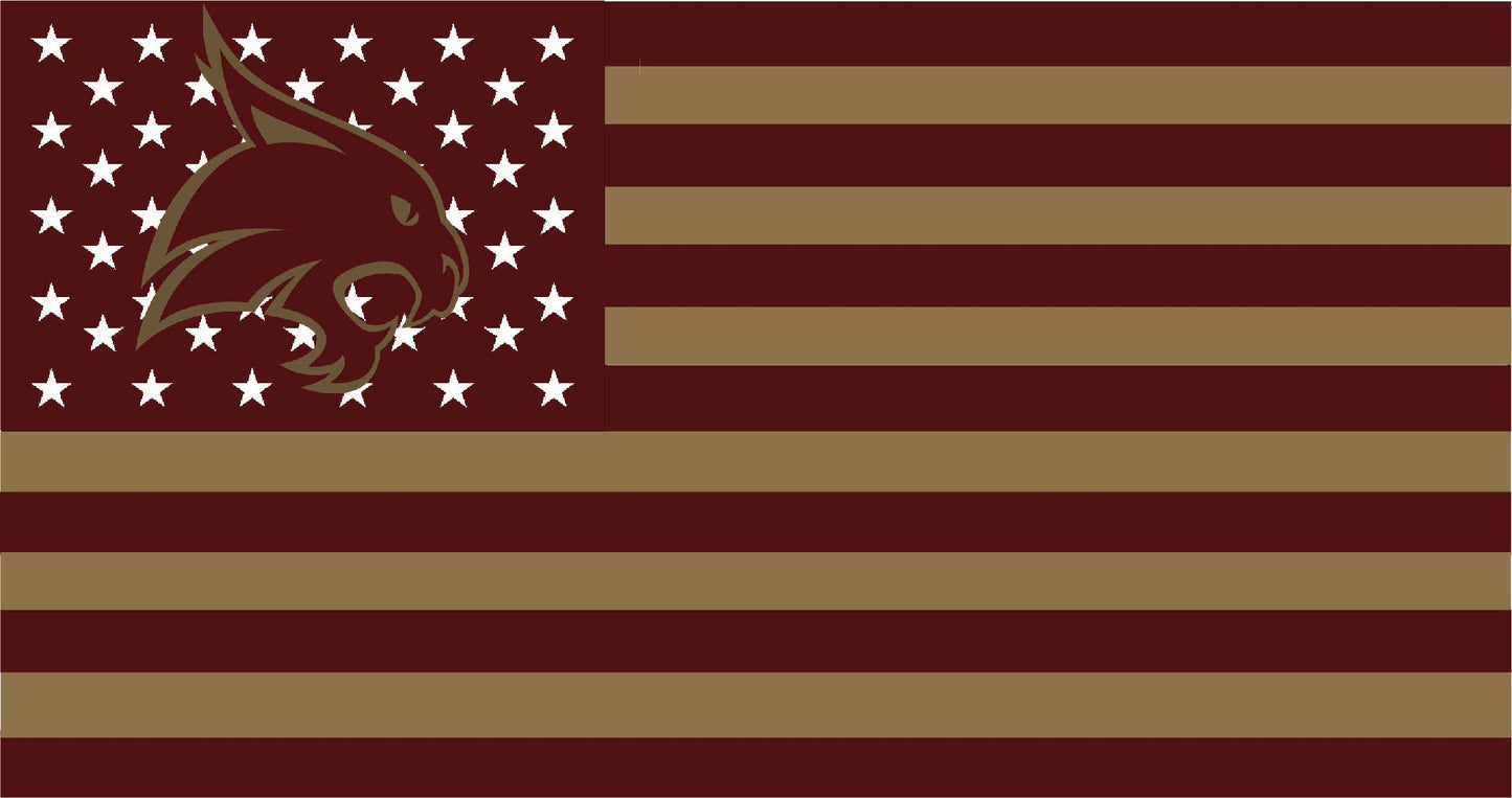 Texas State University American Flag
