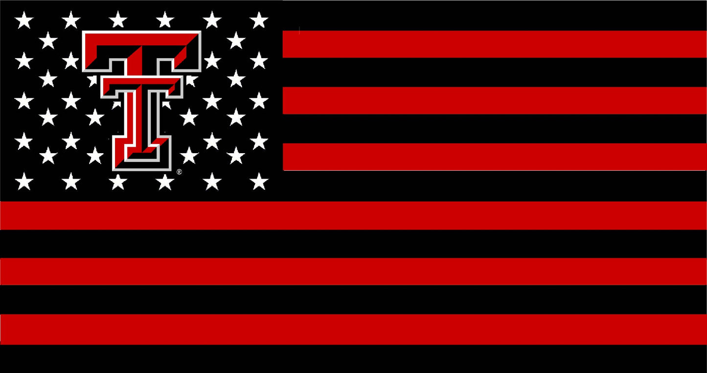 Texas Tech American Flag