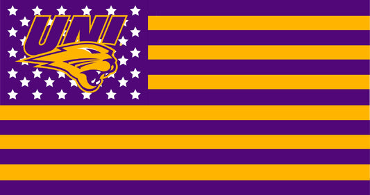 University of Northern Iowa American Flag