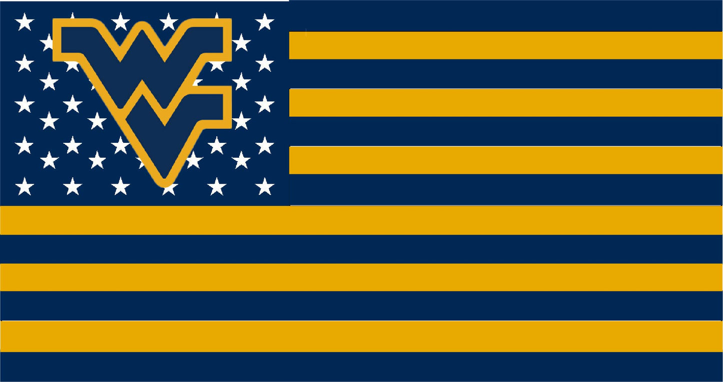 University of West Virginia American Flag