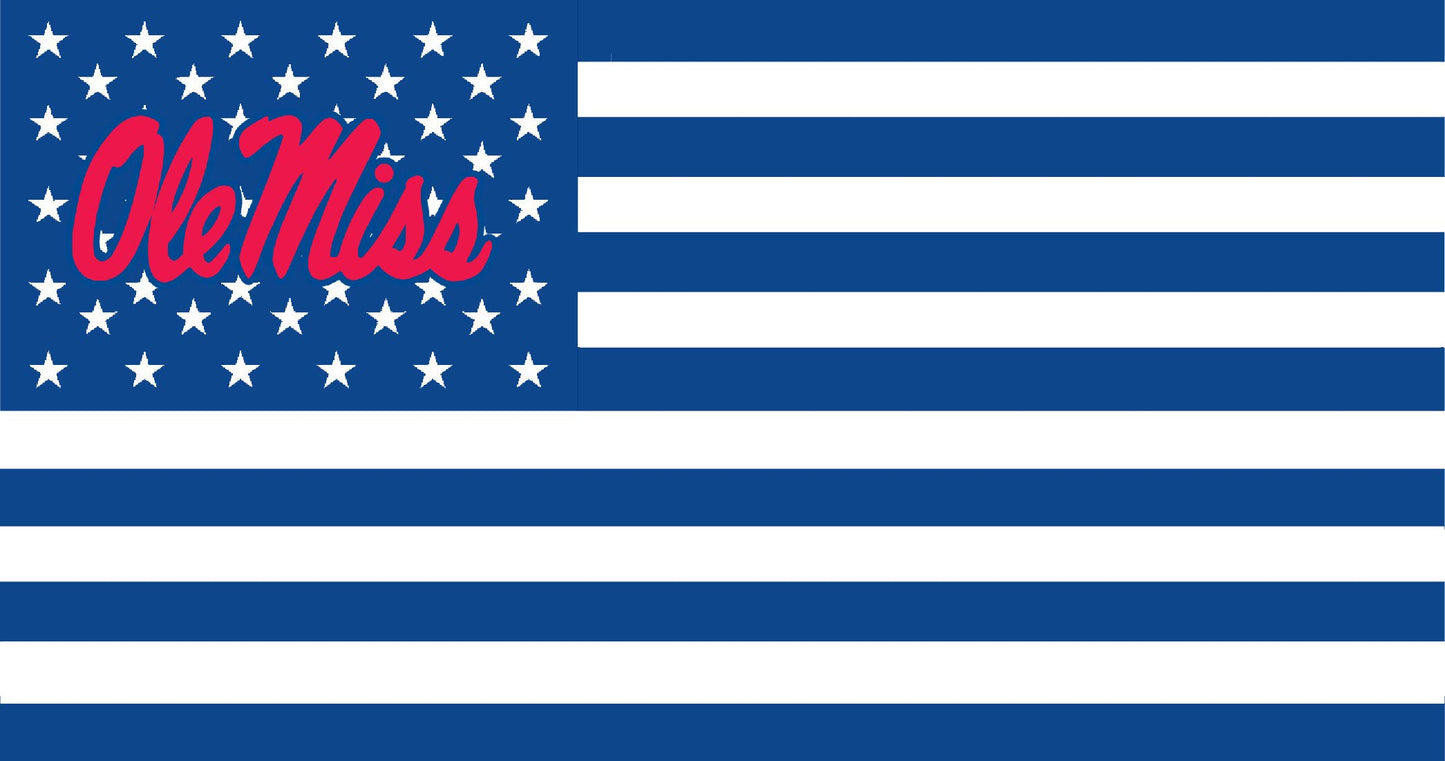 University of Mississippi American Flag