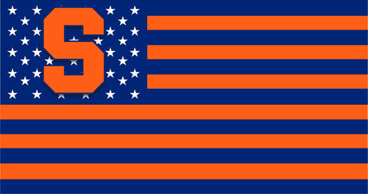 Syracuse University American Flag