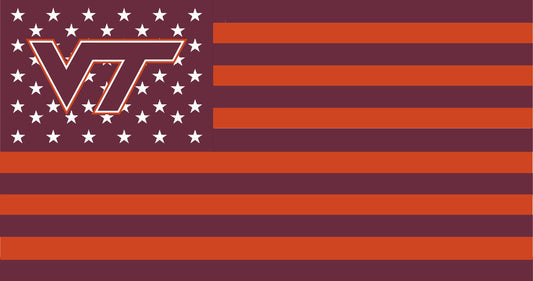 Virginia Tech American Flag