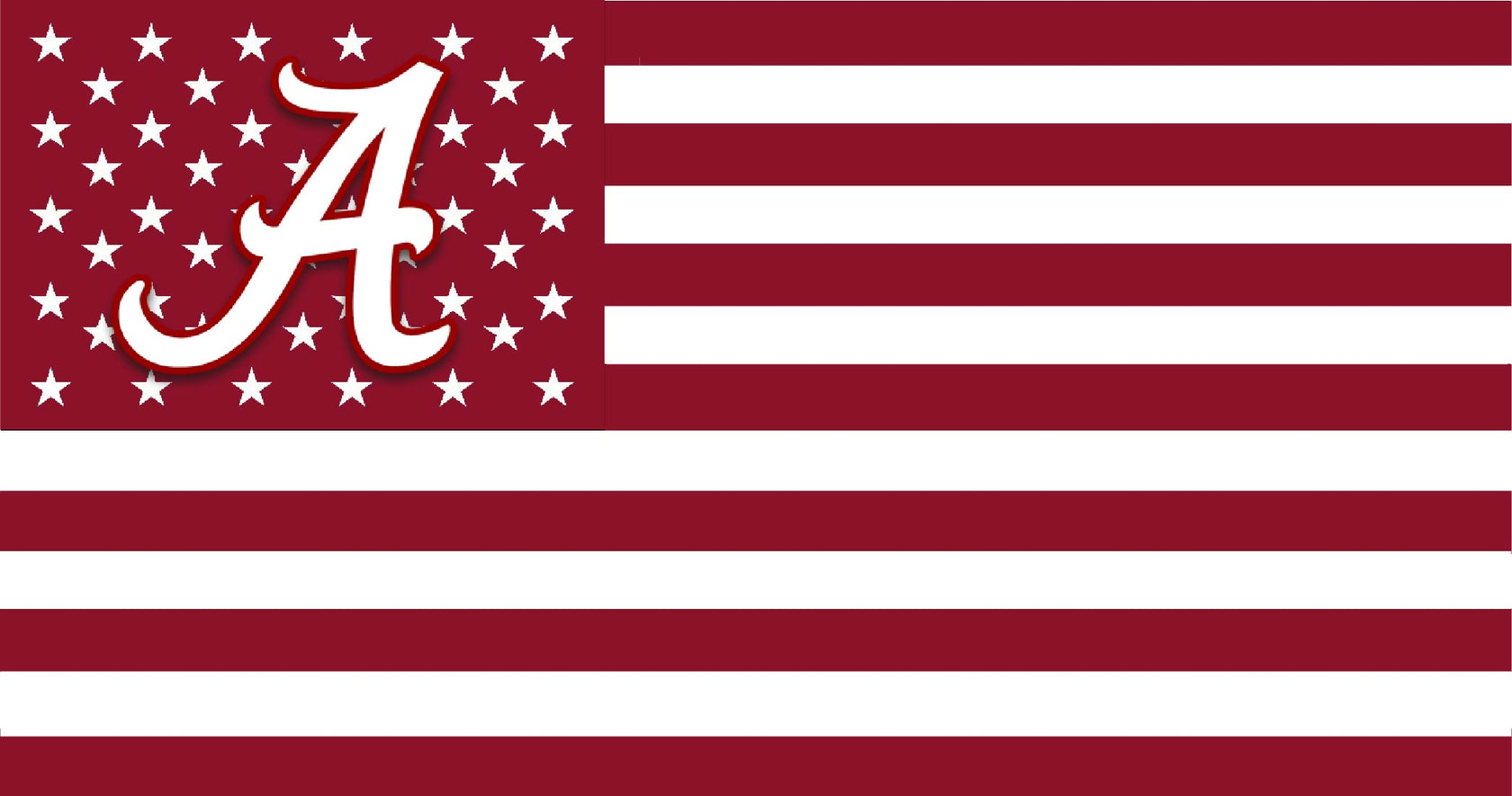 University of Alabama American Flag Flags University