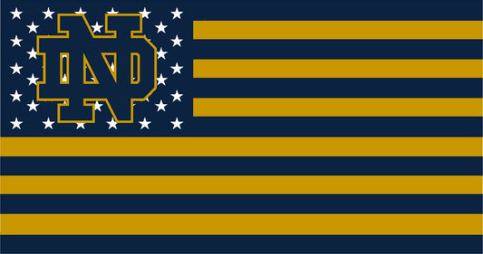 Notre Dame American Flag
