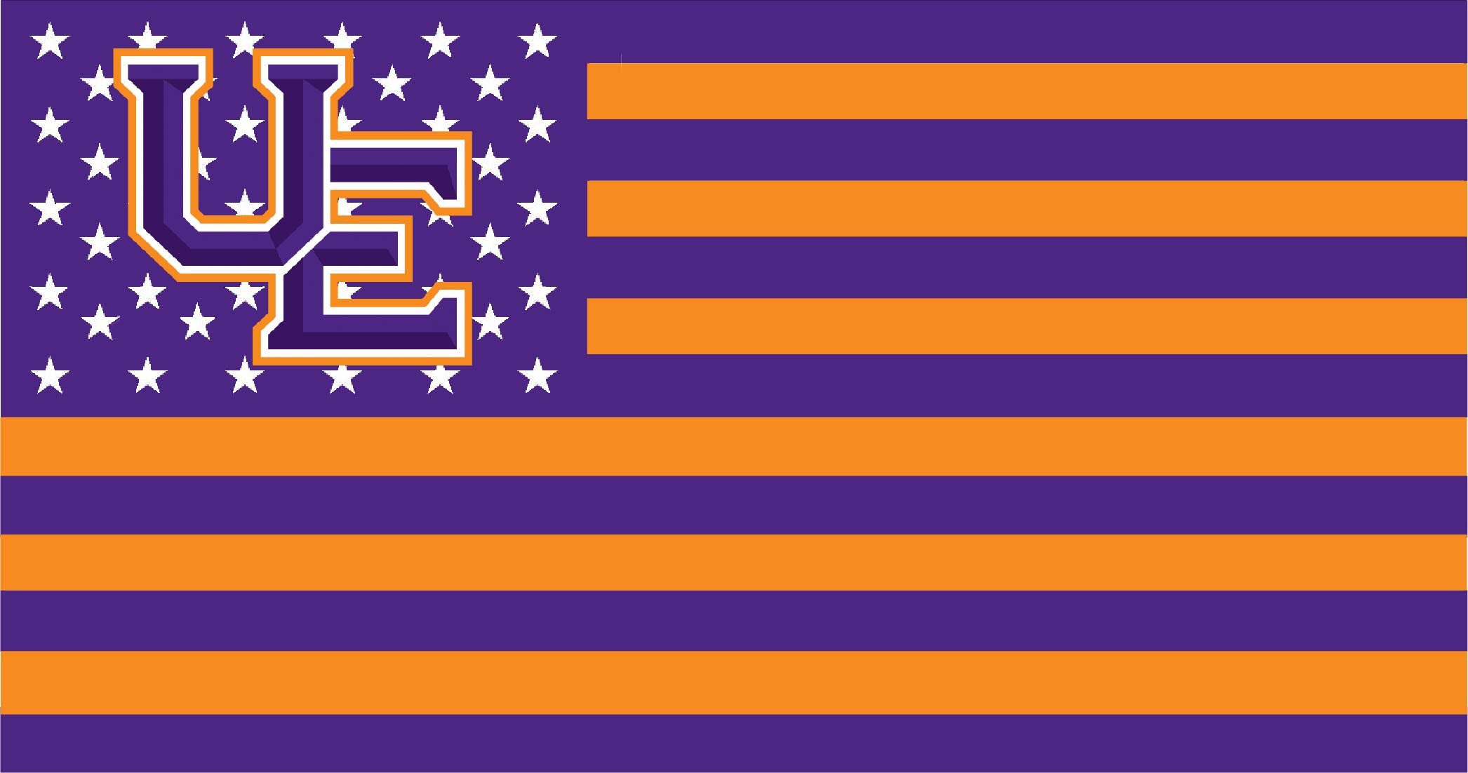 University Of Evansville Gartenflagge Lila – Doppelseitig, 100% Polyester, Design A