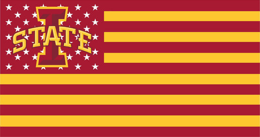 Iowa State American Flag