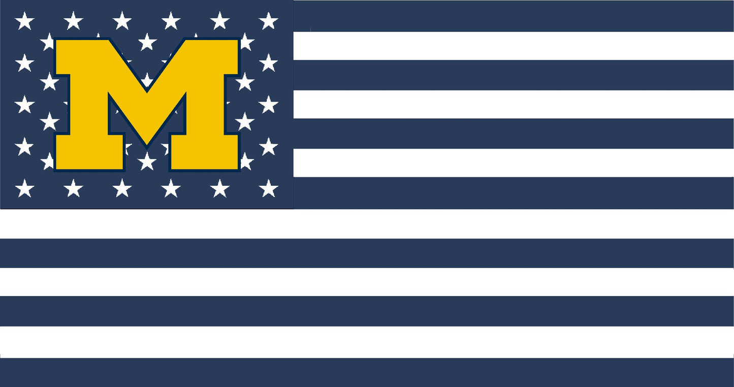 University of Michigan American Flag