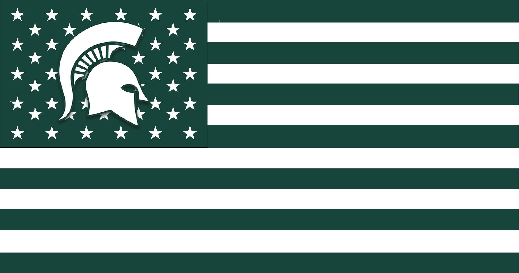 Michigan State American Flag Flags University michigan-state-american-flag-flags-university