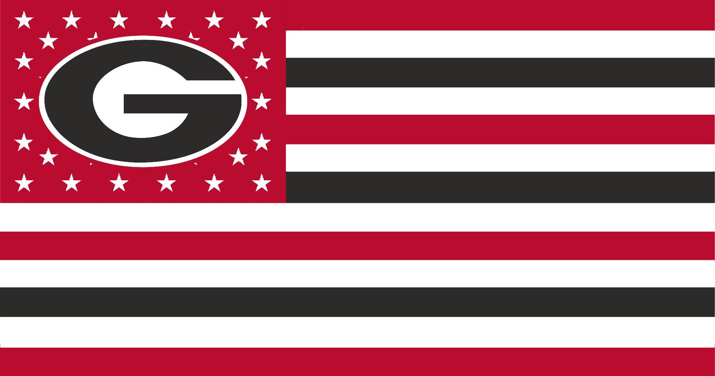University of Georgia American Flag