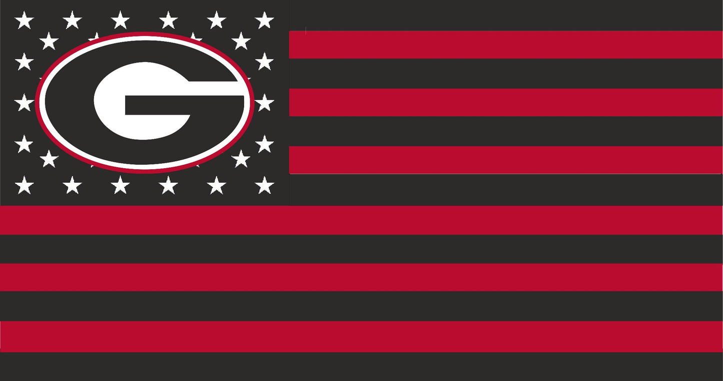 University of Georgia American Flag
